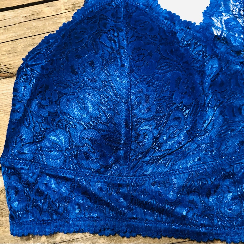 NEW! Zenana Outfitters Lace Racerback Bra Bralette - Picture 2 of 8